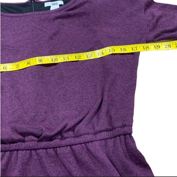 BAR III Purple Long Sleeve Sweater Dress with Elastic Waist - Picture 10 of 11